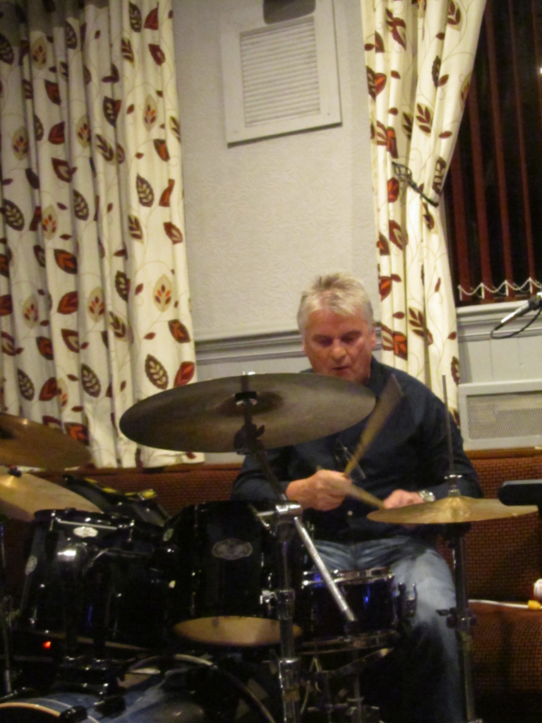 Dai playing drums